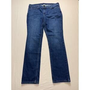 Womens Duluth Trading Straight Leg Jeans 14x33 Stretch Denim Workwear